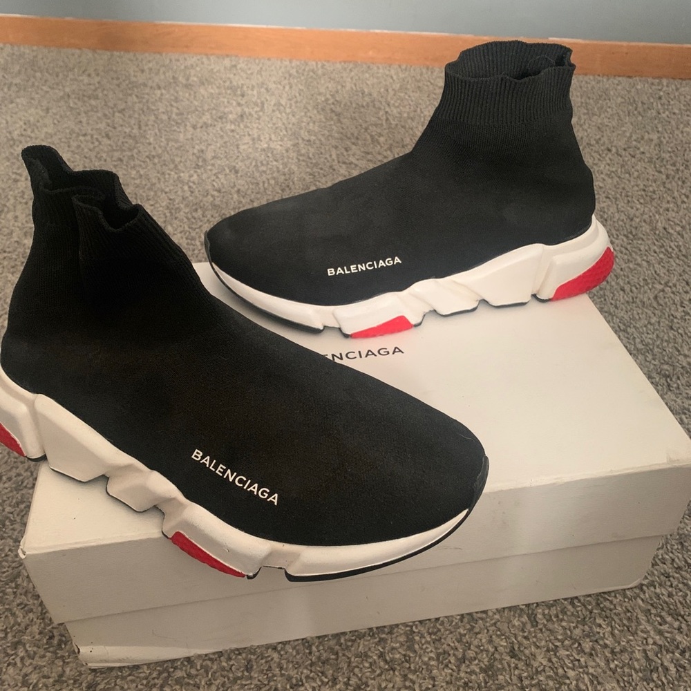 Balenciaga Black Red Speed trainer